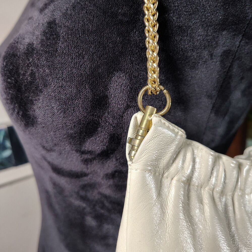 VTG 1960s Leather Ande Shoulder Purse - Picture 3 of 10